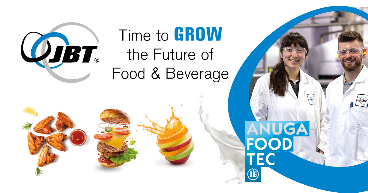 JBT heats up winning range of protein  innovations at Anuga FoodTec 2024